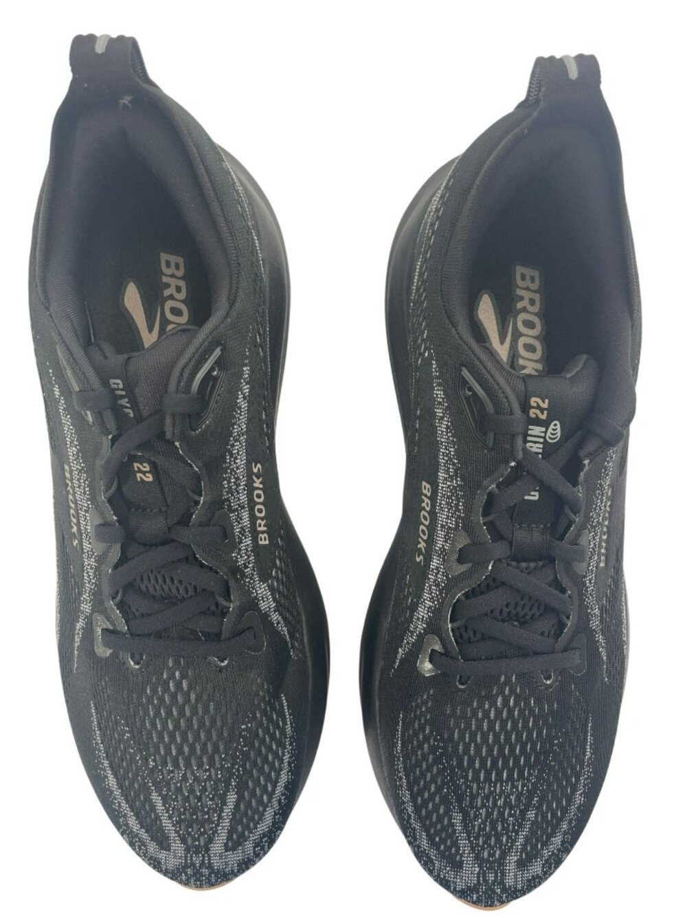 Brooks Glycerin 22 Running Shoes Black/Primer Gray/Biscuit Men's Size 11 NWB - Picture 7 of 11